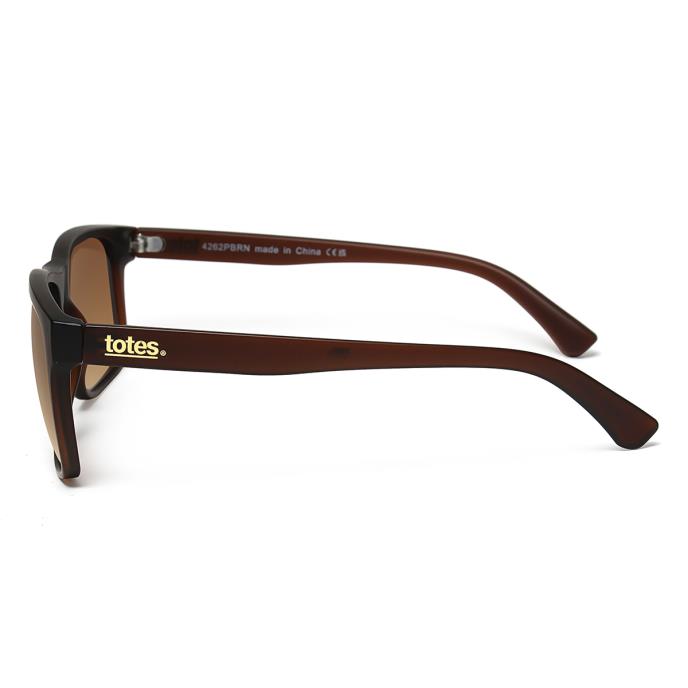 totes® Ladies Brown Square Sunglasses Brown Extra Image 2
